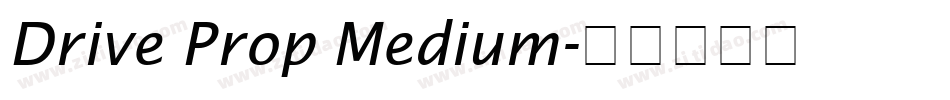 Drive Prop Medium字体转换